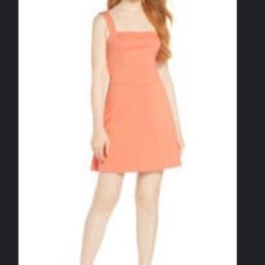 Ali and Jay Coral Mini dress